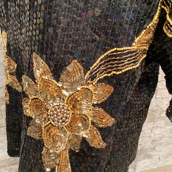 Vintage Elegance by Anujan Sequined and Beaded Top - Picture 15 of 15